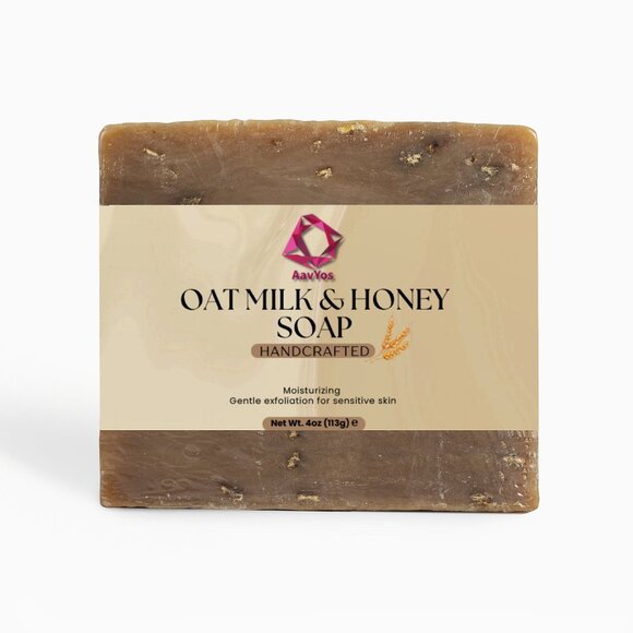 AavYos Oat Milk Honey Soap - Picture 1 of 6
